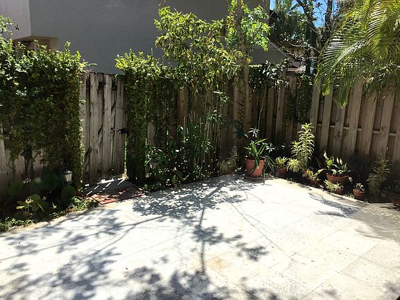 Stone paved back yard