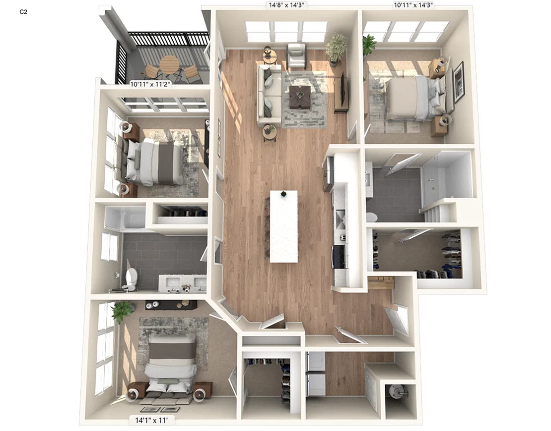 Floor plan C2