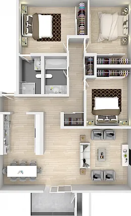 3 Bedroom 2 Bath 3 Bedroom 2 Bath