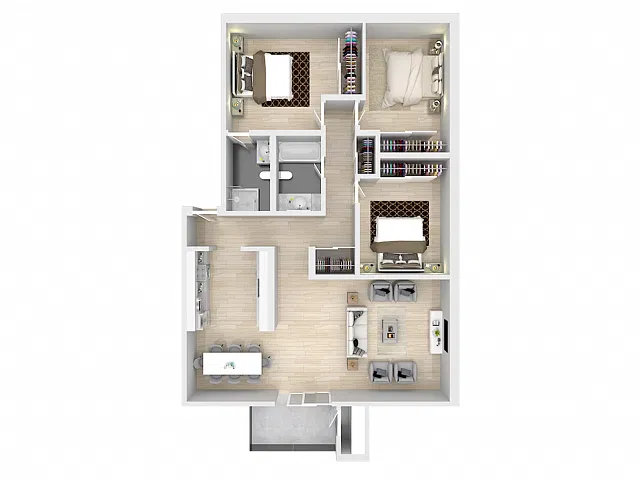 Floor plan 3x2 Up
