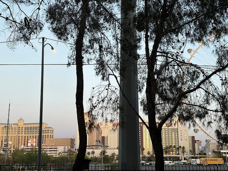 View of the convenient location and short walk distance to the las Vegas Strip Monorail, The LINQ Promenade and High Roller, and the iconic Bellagio.