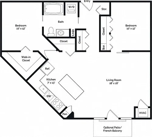 Floor plan 2X1 B1