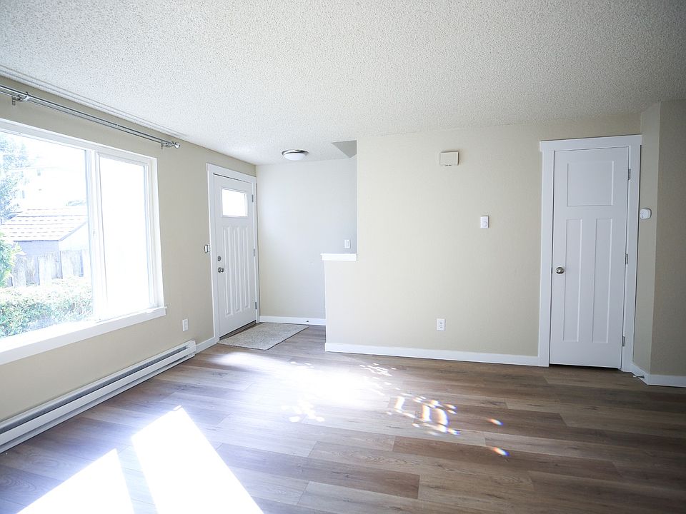 Living room looking to front door