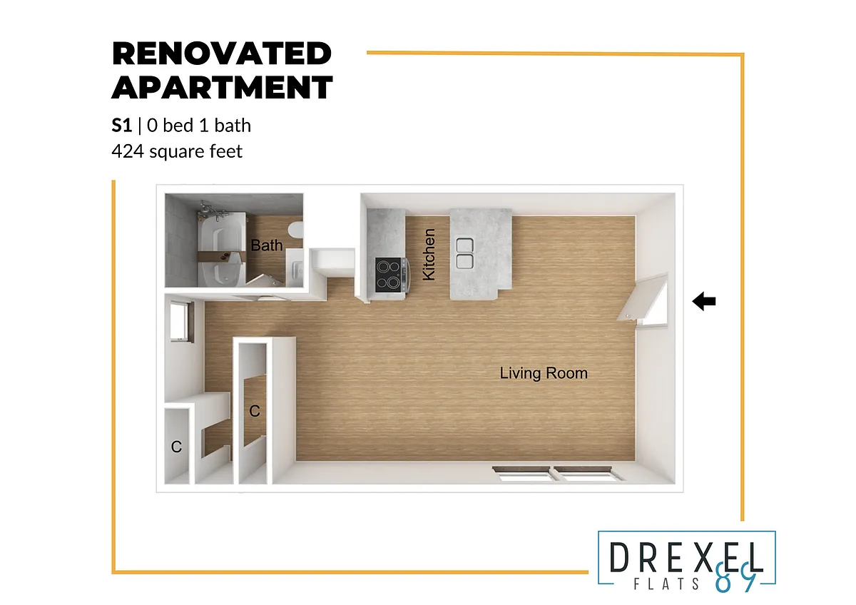 Floor plan S1 Renovated