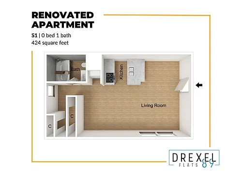 Floor plan S1 Renovated