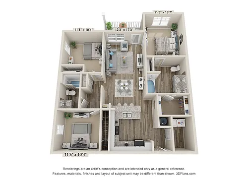Floor plan Honeycut