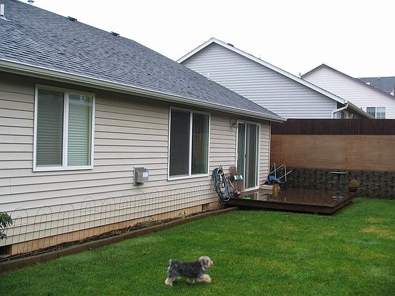 fenced flat back yard