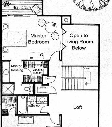 Upstairs floorplan