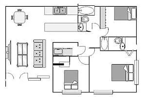Floor plan 3x2 East New