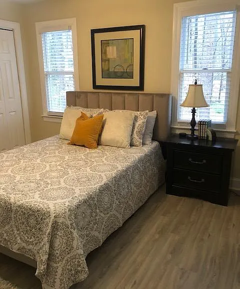 Bedroom with two large closets and access to the Jack and Jill bathroom.
