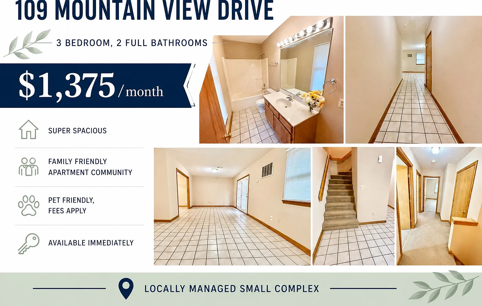 3 bed, $1,375 — Photo 1