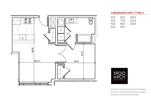 Floor plan 1013
