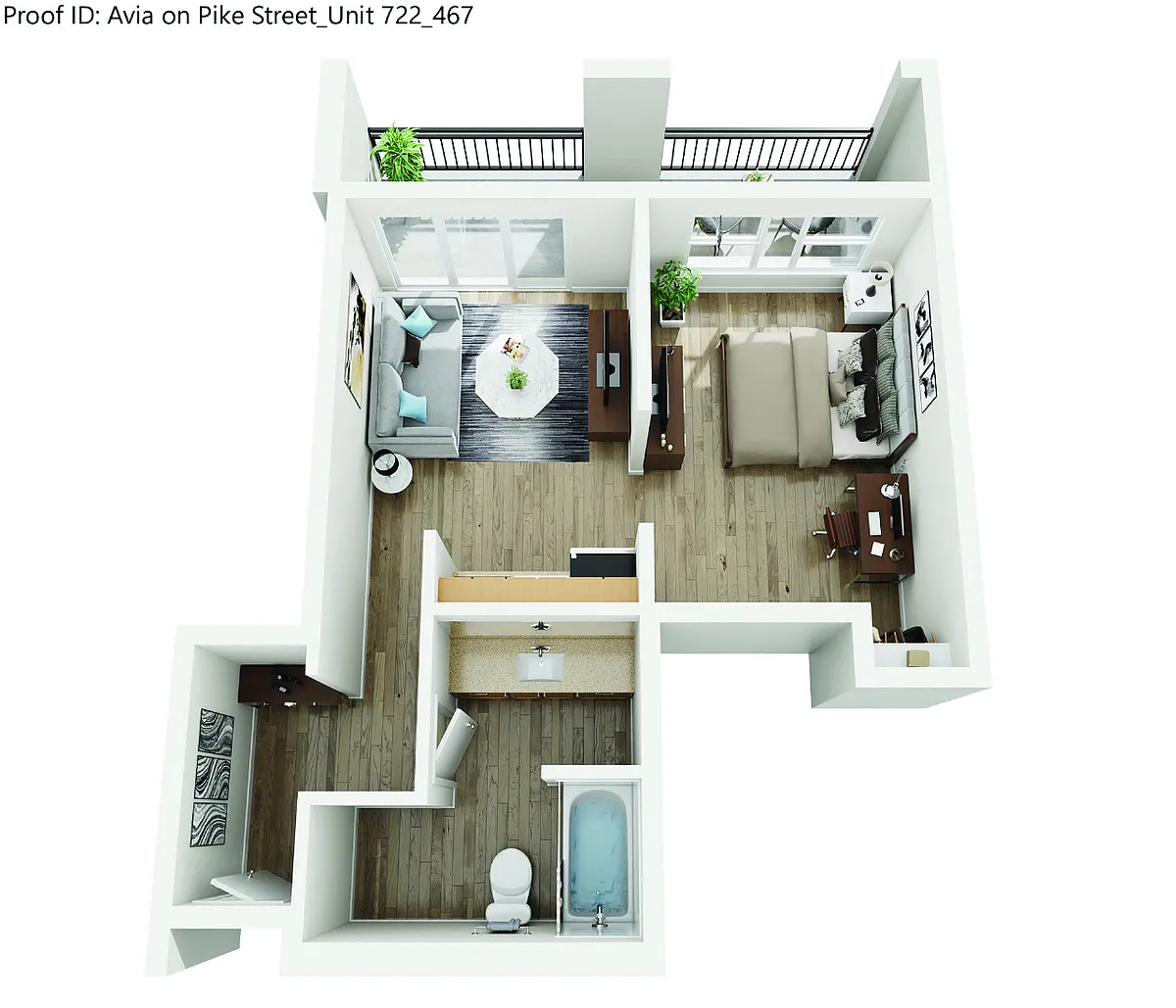 Floor plan The Kirkland: INCOME-RESTRICTED