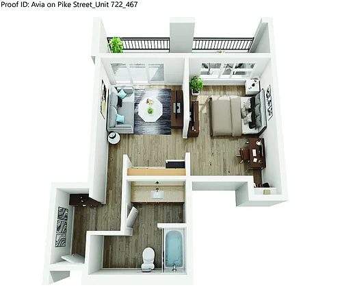 Floor plan The Kirkland - FURNISHED