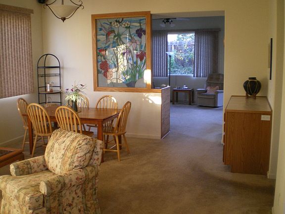 Living room, dining area