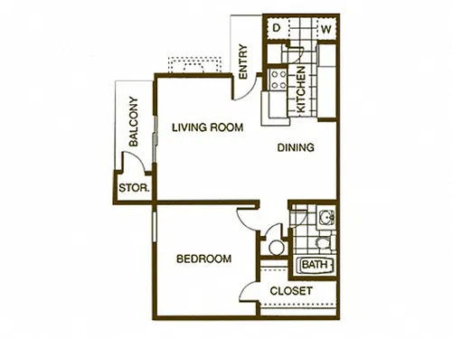 Floor plan 1B
