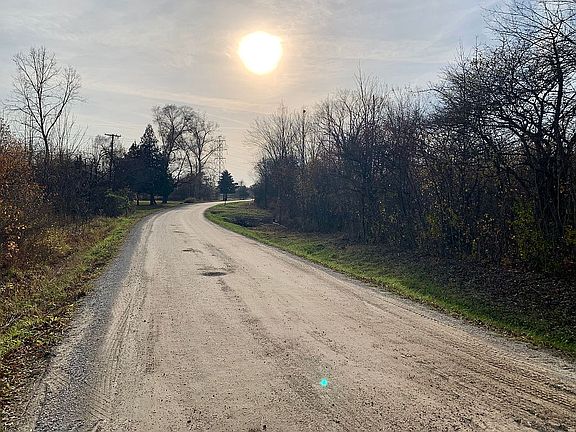 Looking SW up the road