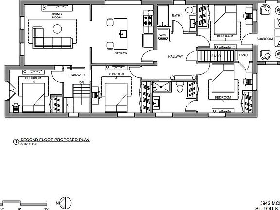 4bed, 2full bath layout!!