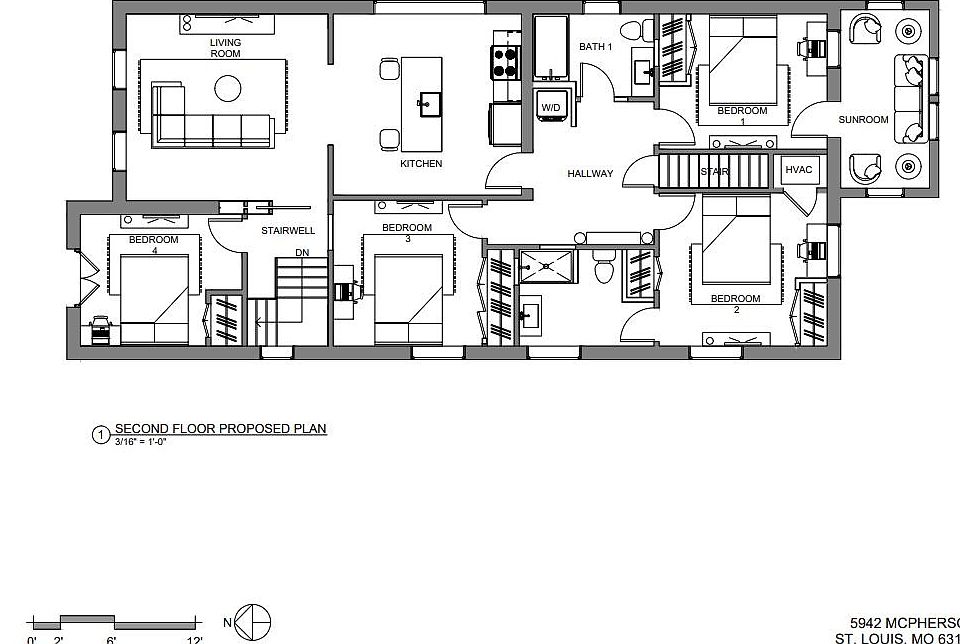 4bed, 2full bath layout!!