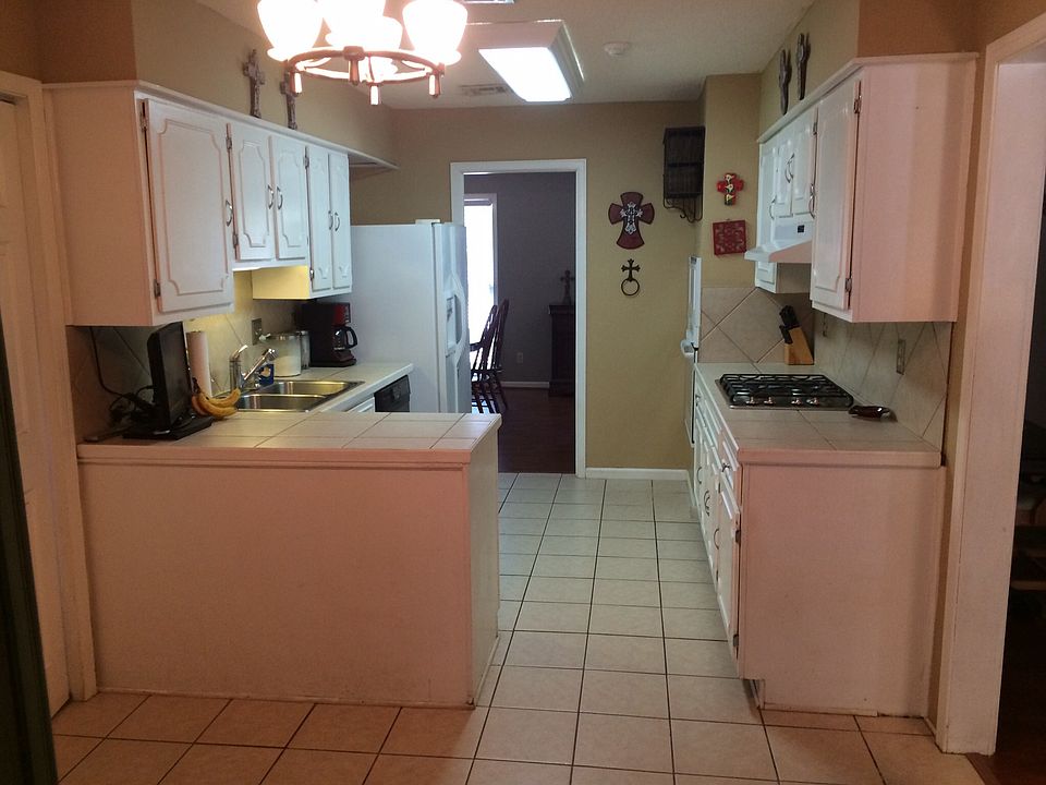 Kitchen view from playroom