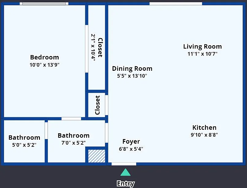 Floor plan One Bedroom