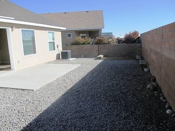 back yard with patio.