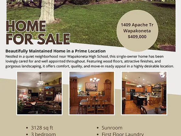 1409 Apache Trl, Wapakoneta, OH 45895