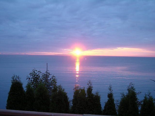 Summer sunset from the deck