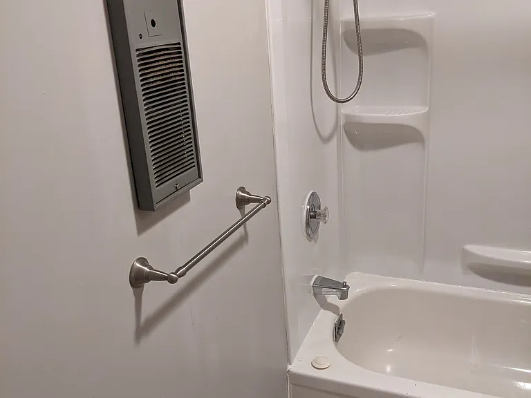 Full bathroom located on main level (second floor)