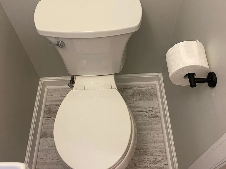half bath in back hall