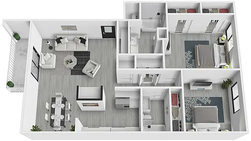 Floor plan WND2x2D
