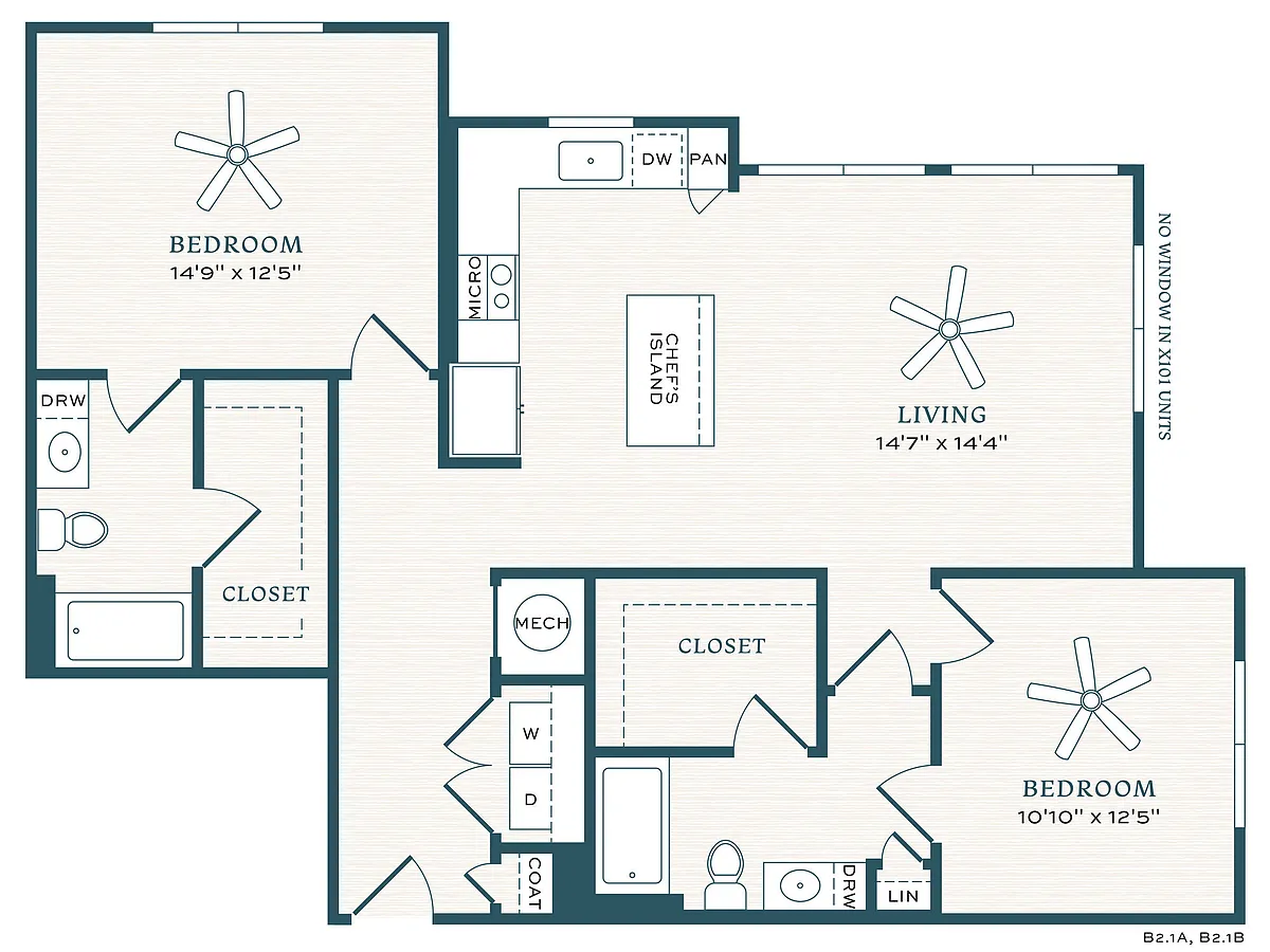 Floor plan Lavender - B2