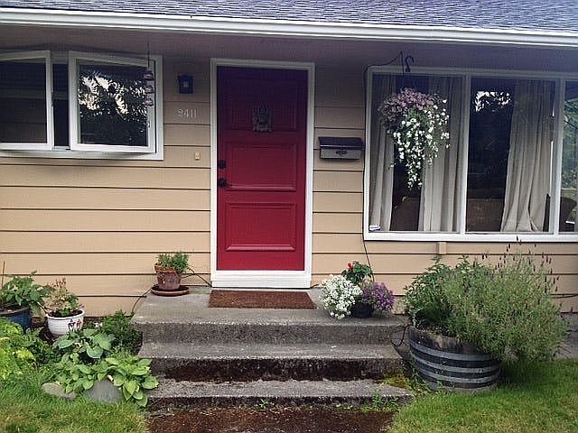 Front door from the street
