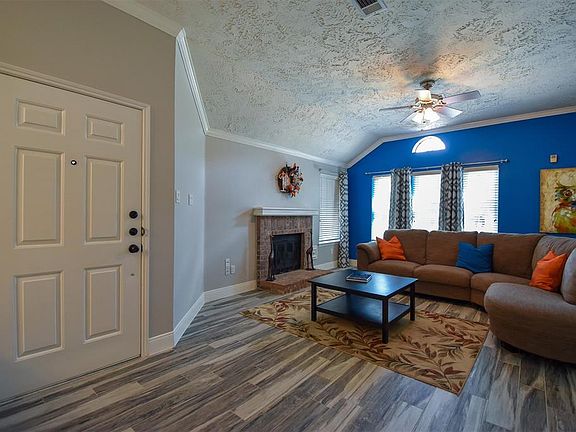 Tile flooring throughout living areas is easy to maintain.