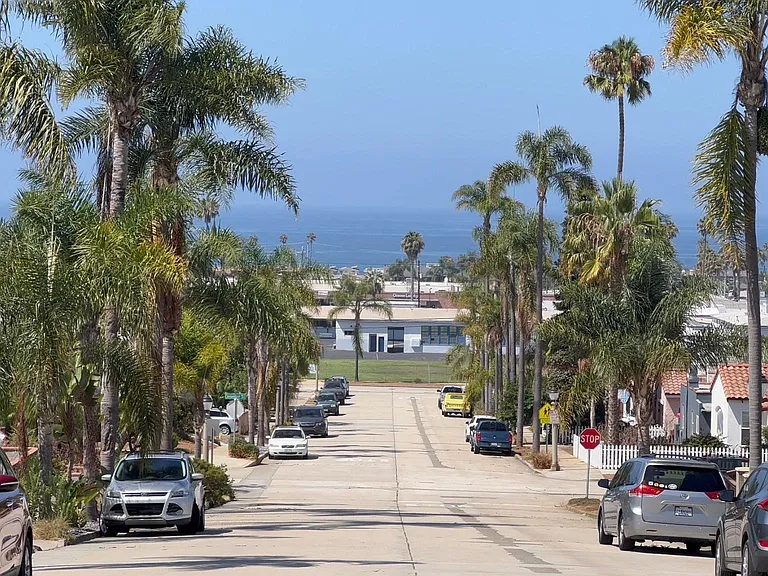 Beautiful views of original quiet neighborhood of Oceanside