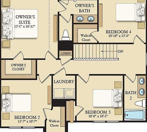 Second Floor - 4 bed rooms and 2 bath rooms