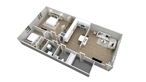 Floor plan 2 Bedroom Classic