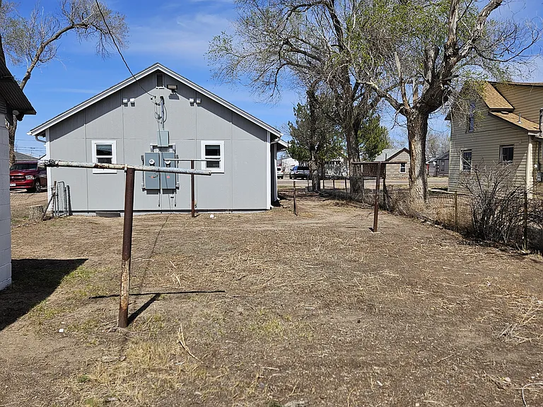Private fenced yard