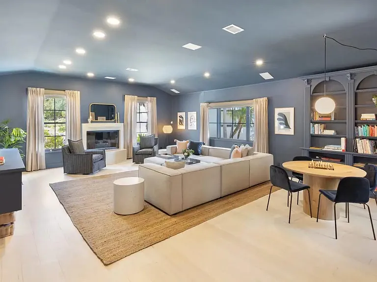 One of two large indoor gathering spaces