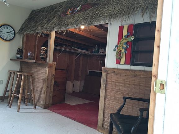 Rear tiki bar