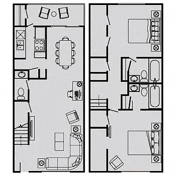 Floor plan H (TwnHm)