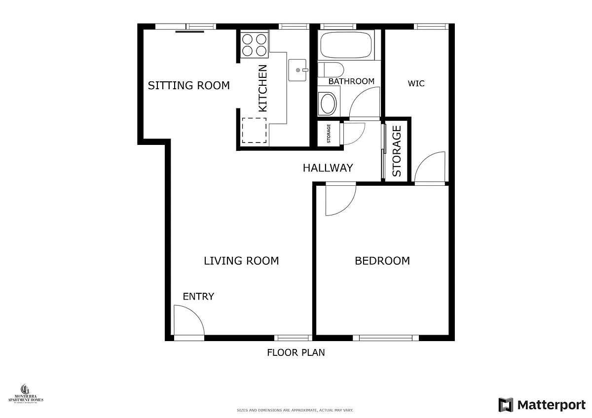 Floor plan One Bedroom