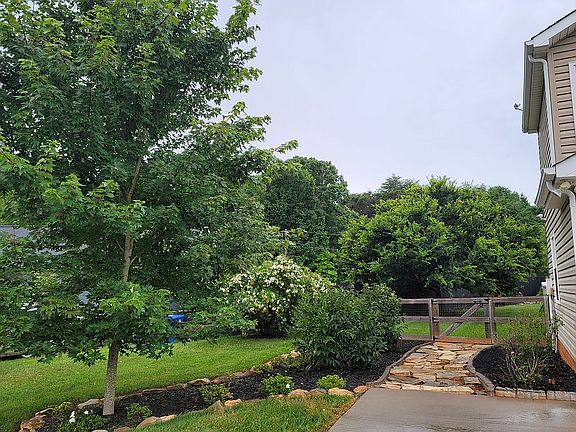 Left hand side of the home. 
