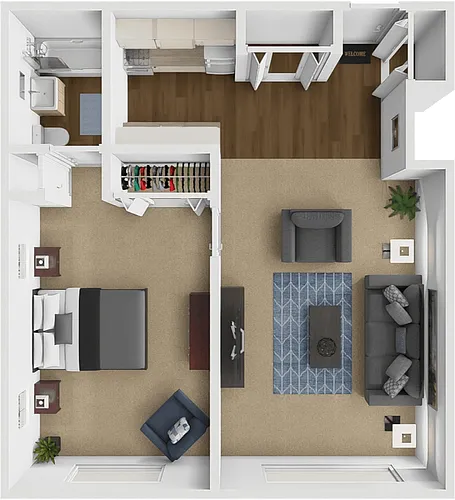 Floor plan One Bedroom