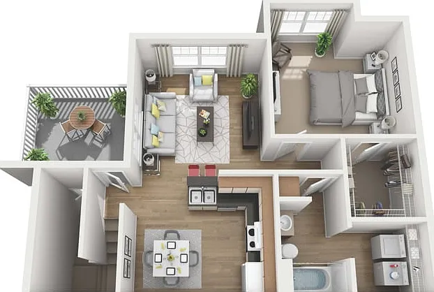 1 Bedroom Floor Plan 1 Bedroom Floor Plan