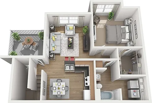 Floor plan 1 Bedroom