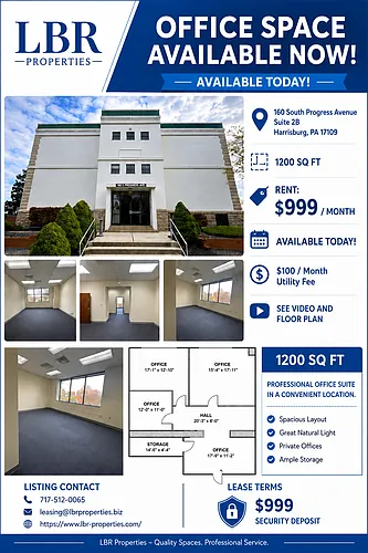 Floor plan 160 South Progress Avenue - 2B