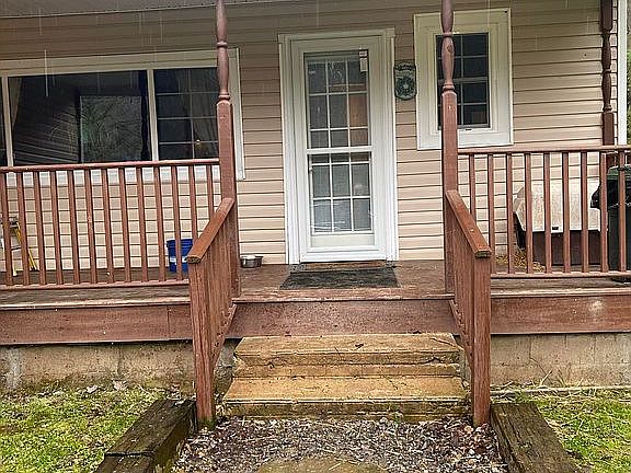 Front steps and porch