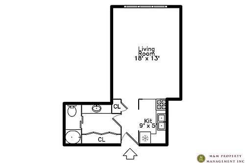 Floor plan 302 - Studio