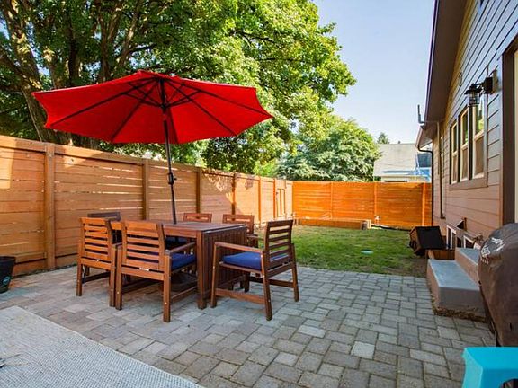 private patio and yard for pup